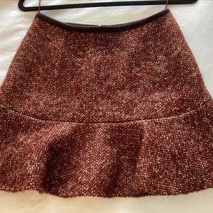 Carven virgin wool miniskirt sz 36